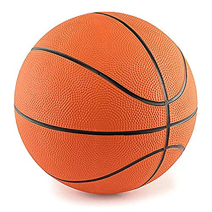 The Dreidel Company 7" Mini Rubber Basketball for Kids – Size 3 Youth Indoor Outdoor Basketball with Easy Grip Pebbled Texture for Mini Hoops, Toddlers and Beginner Ballers
