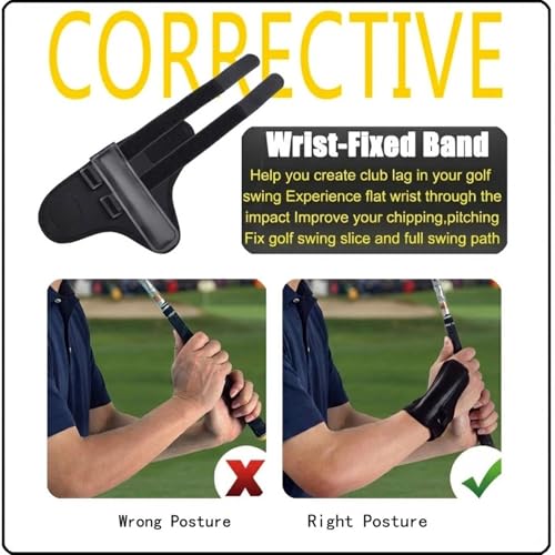 Golf Swing Trainer Training Set for All Levels, Golf Posture Correction Aids to Improve Swing Posture, Tempo and Shot Consistency - style: 6-Piece