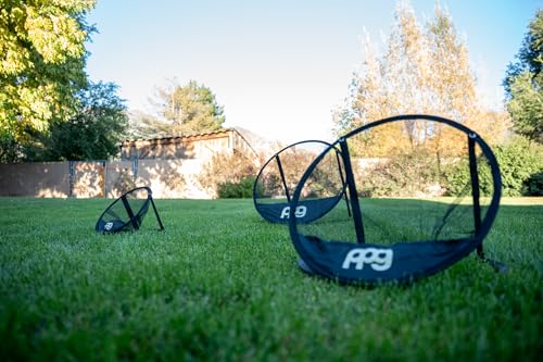 PPG Portable Golf Practice Chipping & Swinging Net, Multiple Targets & Carry Case, Indoor/Outdoor, Lightweight, Collapsable - size: Small (12\), Medium (18\), Large (24\)