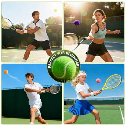 PoyPet 16-Pack Tennis Balls Bulk for Practice,Training and Beginners | Ideal for Dog Fetch,Chew and Play - color: Mix Colors