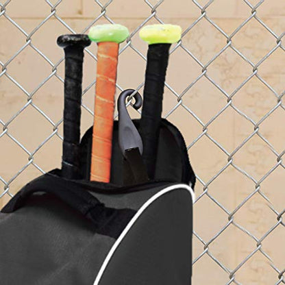 Athletico Rolling Baseball Bag Black - color: Black