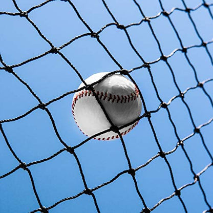 Premium Fully Edged Baseball Netting Panels | Heavy Duty #42 Grade & UV Stabilized - Overlocked Edging for Guaranteed Durability [Available in 21 Sizes] - size: 10ft x 10ft