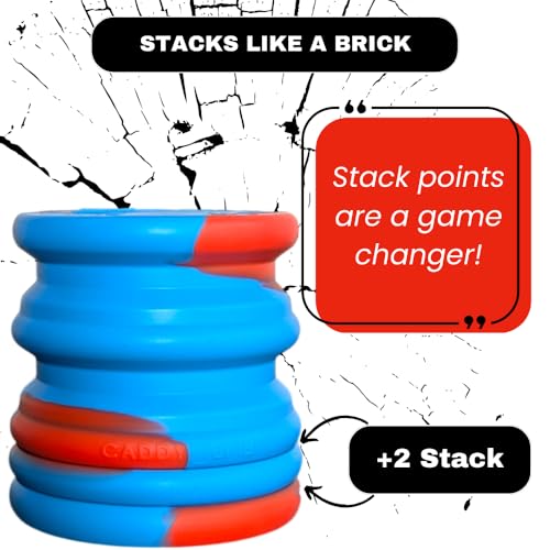 Stackpop, Blitz, Table Game, Outdoor Toss, Stack, Pop, and Catch, Outdoor Fun, Tailgating, Beach, Backyard, Football Blitz & Parties – Skilled, Active Game for Teens & Adults
