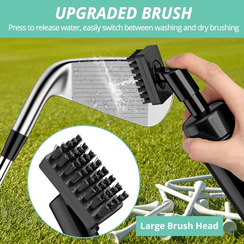 Golf Club Brush Cleaning Kit, Golf Towel, Golf Club Accessories