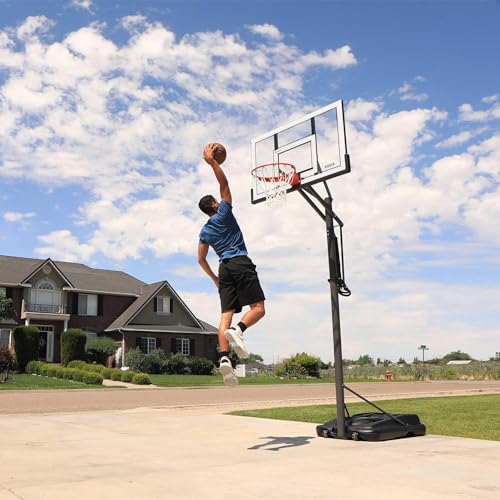 New Adjustable Lifetime Portable Basketball Hoop 71522 54-inch Acrylic Backboard