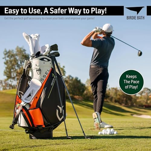Birdie Bath Portable Golf Ball Cleaner - Ultimate Personal Golf Ball Washer