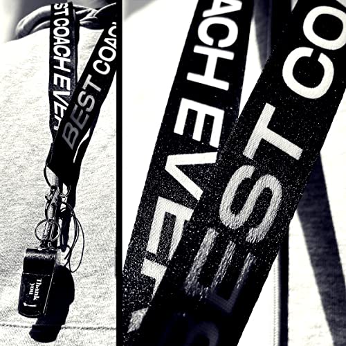 Whistles With Lanyard, Coach Whistle, Football Gifts, Soccer Hockey Basketball Volleyball Baseball Coach Gifts for Men Women Teacher, Thank You Cheer Coach Gift Truly Amazing Coach is Hard to Find