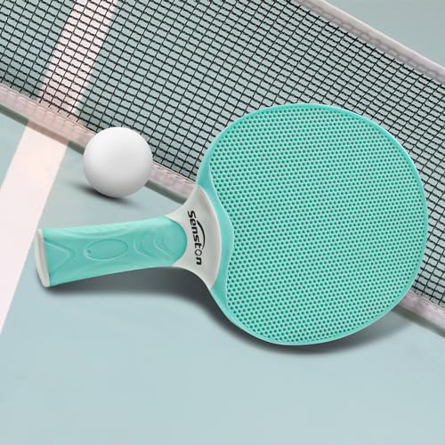 Senston Table Tennis Rackets Set,Professional Ping Pong Paddle Set for 4 Players, Composite Rubber Table Tennis Paddles, Indoor or Outdoor Games.