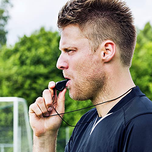 SANNIX 7 Pack Whistles, Coaches Whistles with Lanyard Sports Whistle Loud Crisp Sound Whistles for Referees Training Gyms Emergency - color: Multicolor