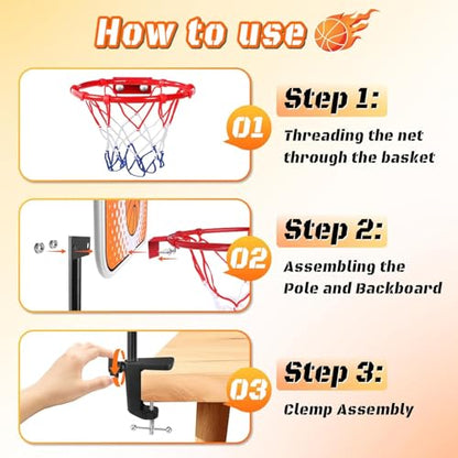 Toddler Basketball Hoop Indoor, Basketball Hoop for Kids Mini Kids Hoops for Outdoor Indoor Goal for Sport Toys Christmas Birthday Gift