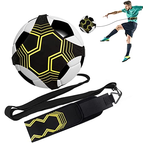 Taeku Soccer Trainer Adjustable Football Kick Training Equipment Control Skills Waist Practice Belt Volleyball Rugby Trainer Aid Universal Fits Size 3, 4, 5 Footballs for Kids Teens - color: 4 Gurte