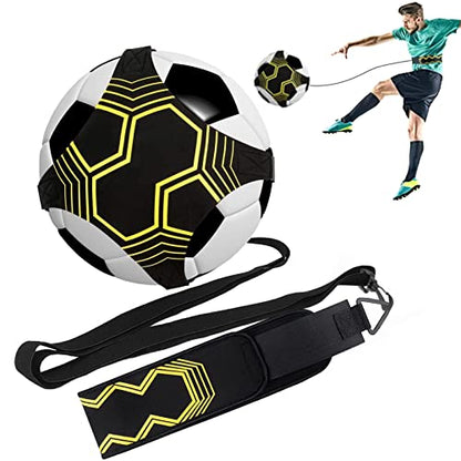 Taeku Soccer Trainer Adjustable Football Kick Training Equipment Control Skills Waist Practice Belt Volleyball Rugby Trainer Aid Universal Fits Size 3, 4, 5 Footballs for Kids Teens - color: 4 Gurte