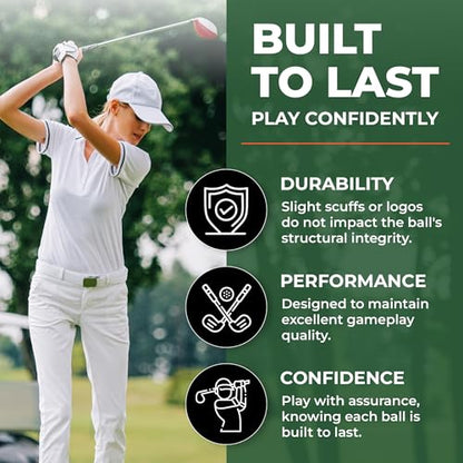 Golf Ball Monkey Hit Away Used Golf Balls Bulk with Mesh Bag – Used Range Balls & Shag Practice Golf Balls – Cheap Bulk Golf Balls Used for Backyard & Driving Range Golf Balls for Training