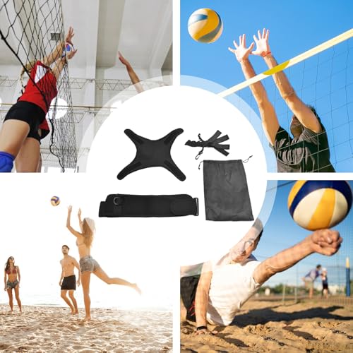 Volleyball Serving Trainer – Rebounder Equipment and Beginner Serving Exerciser for Outdoor Practice, Gym, Backyard, School, Course, and Tournament Training, Improves Accuracy, Speed,