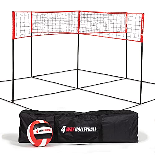 EastPoint Sports 4-Way Volleyball - size: Adjustable Height - Adjusts from 61'' to 85''