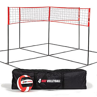EastPoint Sports 4-Way Volleyball - size: Adjustable Height - Adjusts from 61'' to 85''