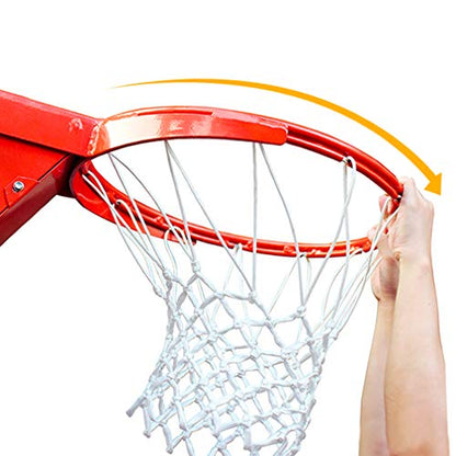 Professional 180º Heavy Duty Breakaway Basketball Rim，18 inch Single Spring Flex Rim Goal Replacement fit Indoor and Outdoor Backboard - color: 1-Single Spring