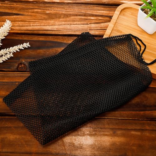 2 Pcs Mesh Bags Drawstring Multipurpose Storage Bags for Gym Shoes Sports Gear Balls Beach Laundry