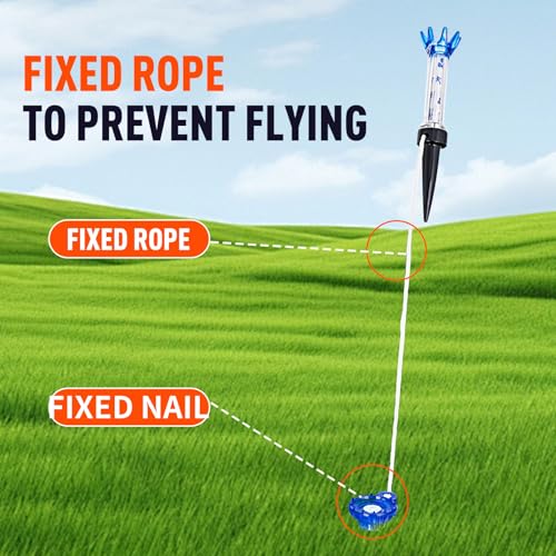 Golf Tee with String, 4Pcs Portable Spring Golf Practice Tees Magnetic Support for Driving Range and Practice Mat Golf Tees Unbreakable Magnet Tee Rubber Tee Indoor Outdoor