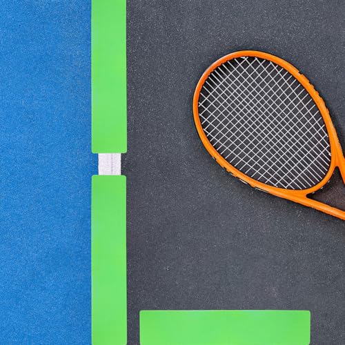 6pcs Court Line Marker Kit Boundary Markers Lines Set for Basketball Tennis Volleyball Badminton Pickleball Net Court Outdoor Indoor Training