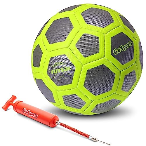 GoSports Elite Futsal Balls - Choose Single or Six Pack - Great for Indoor or Outdoor Futsal Games or Practice – Includes Pump - color: Single Ball