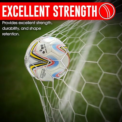 Soccer Ball Size 5 | Premium Match & Training Ball for Adults & Kids | Durable Synthetic Leather | World Cup Design | Grass, Turf, Indoor
