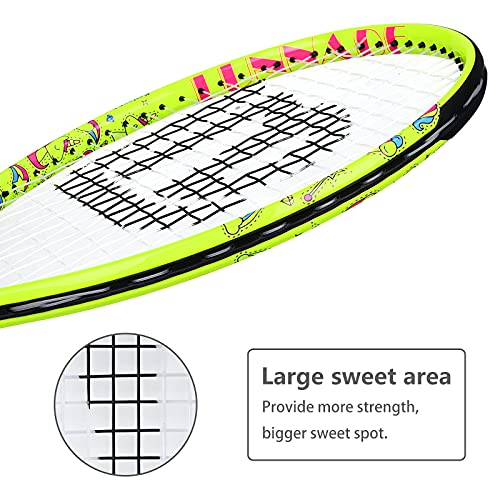 Tennis Racket for Kids Junior, 19/21/23/25 Inch Youth Tennis Racquet with Cover, Suitable for Beginner Boys and Girls Age 3-12