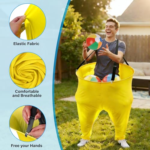 yofit 24Pcs Granny Pants Yard Game Funny Field Day Outdoor Games for Adults Kids and Family Gaint Pant Set for Brithday Party Tossing Games Activities for Groups