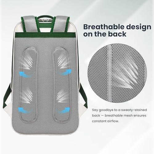 Tennis Racket Bag Pickleball Padel Backpack With Shoe Compartment, Laptop Sleeve,Fence Hook,Ball Sleeve - color: White