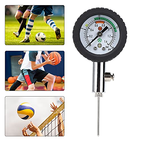Cyrank Portable Ball Pressure Gauge for Basketball, Soccer Ball