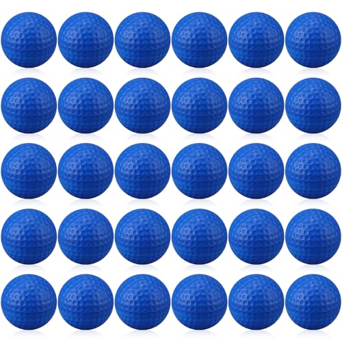 30 Pcs Foam Golf Practice Balls Soft Foam Balls for Golf Practice Realistic Feel and Flight Sport Training - color: Blue