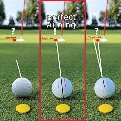 BIRDIE79 360-Degree Golf Ball Marker Alignment Tool Kit with 3-Color Pens and Gift Box.
