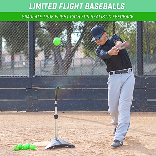 GoSports 12 Pack Limited Flight Training Balls - Choose Baseball or Softball - Regulation Size - style: Baseball 12 Pack