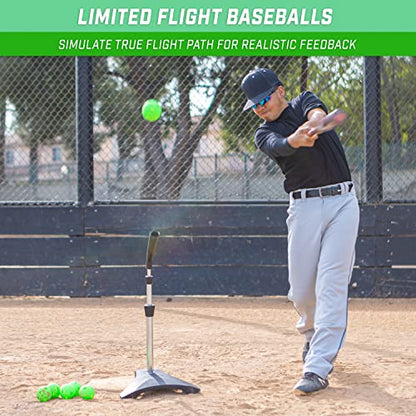 GoSports 12 Pack Limited Flight Training Balls - Choose Baseball or Softball - Regulation Size - style: Baseball 12 Pack
