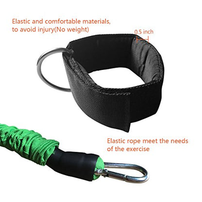 Ankle Resistance Training Speed and Agility Training Tool Ankle Resistance Bands for Football Basketball Taekwondo Yoga Boxing Soccer Kick Boxing Thai Punch Karate Running