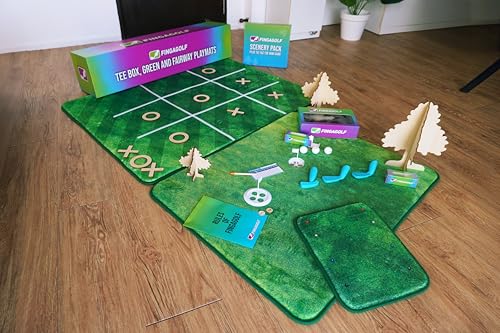 Fingagolf Indoor Golf Game Realistic Golf for Home, Office, or Travel – Unique Gift for Golfers of All Ages - style: All In Set