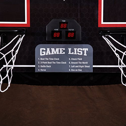 Triumph Playmaker Shootout Basketball Arcade Game – Electronic Scorer, LED Display, 8 Game Modes, 4 Balls, Pump & Quick Connect Frame – Fast-Paced Indoor Fun for Kids, Teens & Family Game Nights