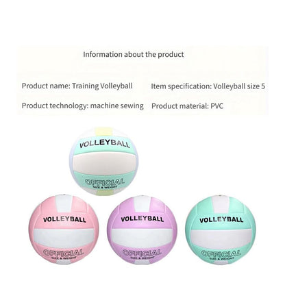 Official Size 5 Volleyball with PU Cover Outdoor Volleyballs with Protective Knee Pads for Girls Boys Teenager Indoor Training Game Outdoor Sand Beach Pool Play