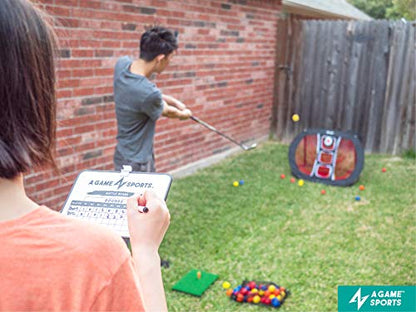 Golf Chipping Net with Mat - Practice Net for Backyard & Indoor/Outdoor Swing Training