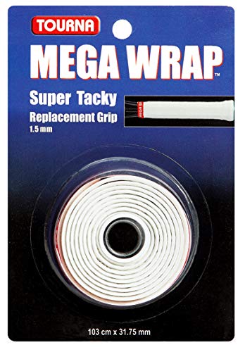 Tourna Mega Wrap Tennis Replacement Grip - color: White
