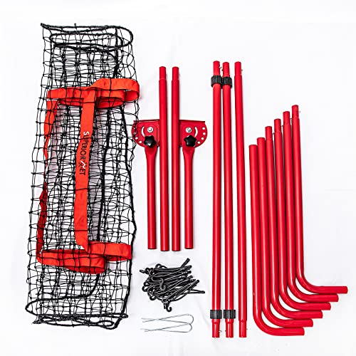 Pitch Back Rebound Net, Adjustable Rebounder Trainer for Baseball, Softball and Lacrosse, Practice for Pitching, Throwing and Catching