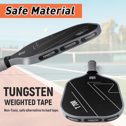 Weighted Tungsten Tape for Pickleball Paddles - Premium Quality Lead Tape Alternative for Pickleball Paddles - Weighted 3g Adhesive Non-Toxic Tungsten Straps, Precise One-Step Installation