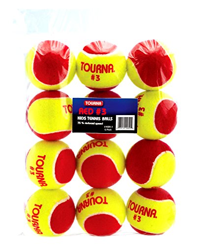 Tourna Low Compression Stage 3 Tennis Ball - style: 12 Pack