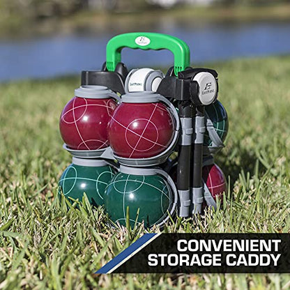 Eastpoint Sports Resin Bocce Ball Set- Features Deluxe Carry Case and All Accessories; Outdoor Fun for Kids, Teens and Adults