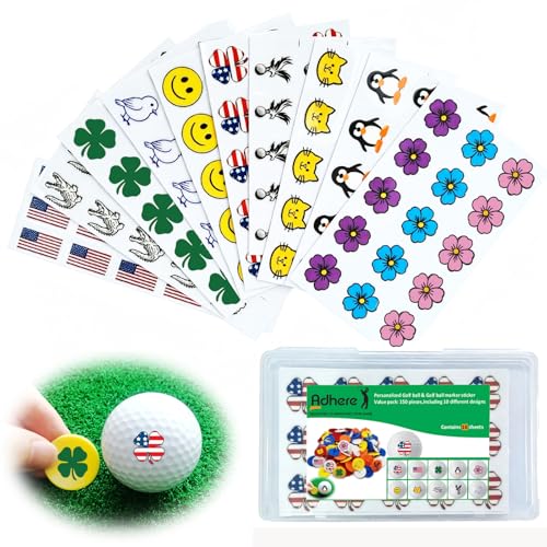 Adhere Golf Ball Markers 50 100 pcs Plastic Position Ball Marker Quarter Size 0.94 inch Flat Golf Ball Marker Mix Colour
