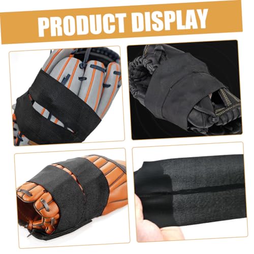 Abaodam 4pcs Baseball Glove Straps Lacing Kit for Softball Reusable Wrap Band for Catcher Glove Protection Accessories