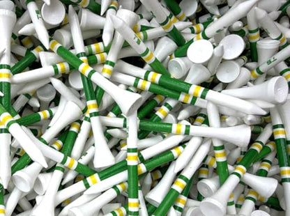 Premium Wood Golf Tees – 3¼" Durable Bamboo Performance Tees (100 Pack) – Made in USA – Bulk Value Pack - color: Green Jacket