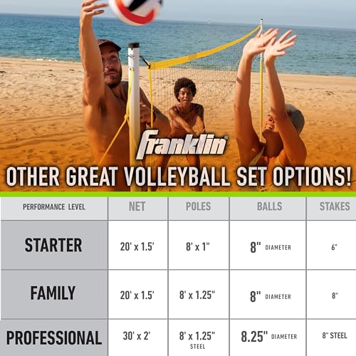 Franklin Sports Intermediate Volleyball Set - style: Intermediate