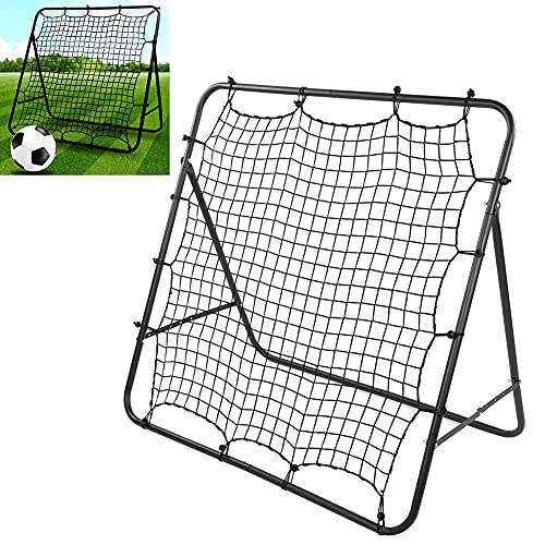 banapoy Football Rebound Target Net, Adjustable Soccer Training Equipment with Foldable Design for Passing, Shoots, Goalkeeper Practice in Clubs, Schools, Outdoor
