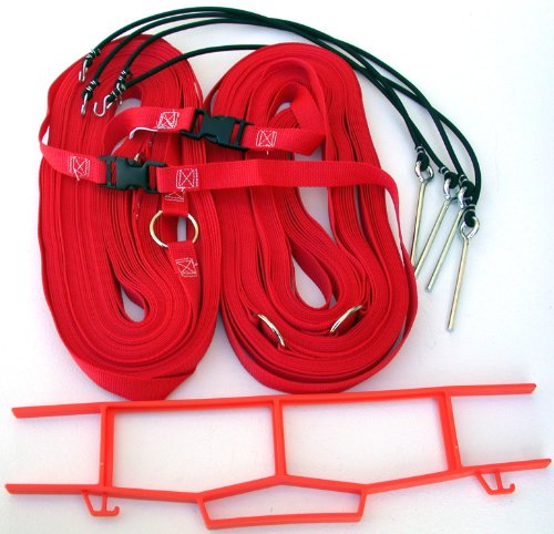 Home Court 1-inch Non-Adjustable 8-Meter Grass Setup Boundary - M817NAG - color: Red